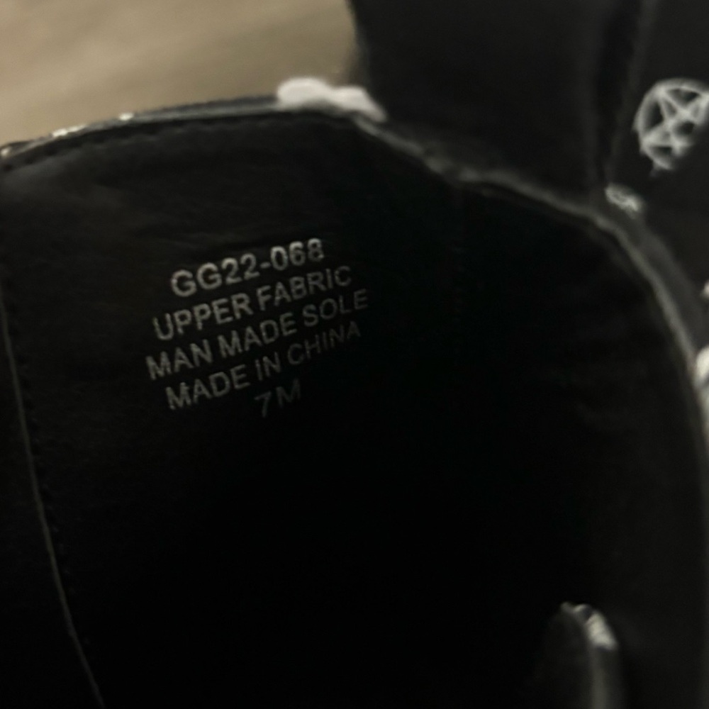 Dolls Kill / The Grave Girls Pentacle Combat Boots - Picture 5 of 5